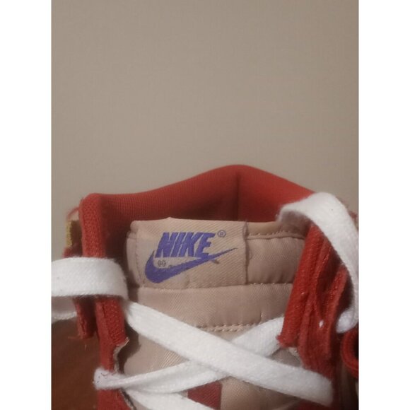 Nike Dunk High Up Cinnabar Red Gold Sneakers Shoes DH3718-600 Women’s Size 9.5 - Picture 7 of 13